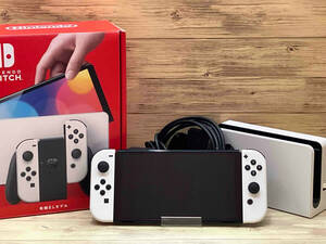 ジャンク 【1円スタート！】Nintendo Switch(有機ELモデル) Joy-Con(L)/(R) ホワイト(HEGSKAAAA)【訳あり】