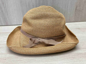 mature ha./マチュアーハ BOXED HAT 11cm brim grosgrain ribbon ペーパーハット 定番 紫外線対策 アレンジ自在 ベージュリボン 日本製