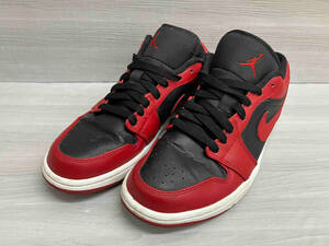 NIKE AIR JORDAN 1 LOW ナイキ エアジョーダン メンズ スニーカー 553558-606 VARSITY RED レッド ブラック 26cm