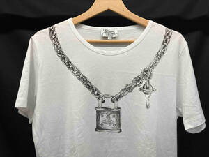 Vivienne Westwood ヴィヴィアンウエストウッド VW-LP-82081 南京錠 半袖Tシャツ サイズ：L ホワイト