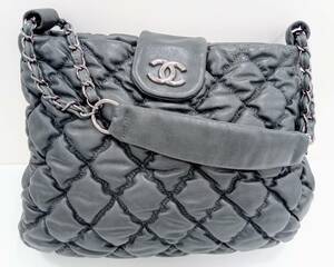 CHANEL バブル 12364729 ショルダーバッグ ココマーク チェーン 黒 ブラック