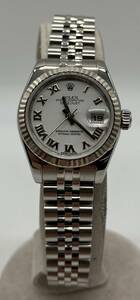 【研磨済】ROLEX DATEJUST 179174 ロレックス デイトジャスト 自動巻 アナログ 白文字盤 レディース 腕時計 時計