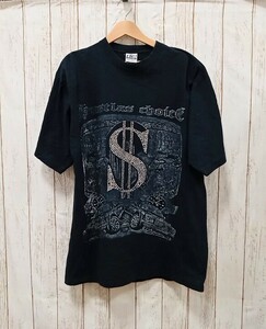 PRO CHAMP/半袖Tシャツ/90s〜/ドル札プリント/スタッズ/サイズ2XL