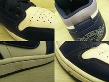 NIKE ナイキ AIR JORDAN 1 LOW エアジョーダン 553558-515 スニーカー ホワイト/パープル メンズ 25cm_画像7