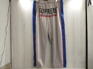 通年 Supreme シュプリーム World Famous Jacquard Track pants ワールドフェイスジャガードトラックロングパンツ 22AW XL グレー×ブルー