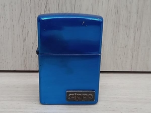 Zippo ジッポー ブルーメタル 2002年製 シリアルナンバー入り