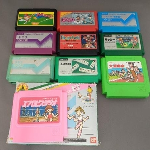 ジャンク ファミコン ソフト10本まとめセット ソンソン チェスターフィールド ファミリースタジアム等の画像1