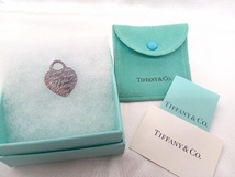 【TIFFANY＆Co.】925 トップ ハート ネックレストップ シルバー ティファニー アクセサリー レディース 中古_画像3