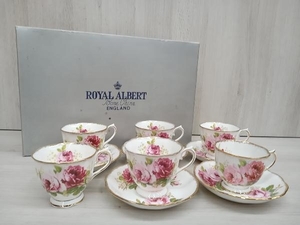 【ソーサー1枚欠品】ROYAL ALBERT ロイヤル・アルバート アメリカン・ビューティー カップ&ソーサー 6客セット 【欠けあり】