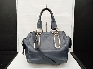 SEE BY Chloe 02-16-84-65 2WAY ручная сумочка сумка на плечо темно-синий 