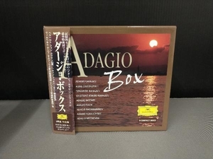 外箱スレ有り、ディスク傷あり(研磨済み)/ CD 9枚組 アダージョ・ボックス カラヤン バッハ モーツァルトほか