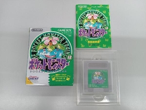 【動作確認済】GB ポケットモンスター(緑) ゲームボーイ (箱・説明書付き)