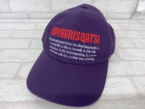 Supreme × koyaanisqatsi シュプリーム コヤニスカッツィ キャップ 帽子 メンズ パープル ストリート カジュアル アクリル 調節可能