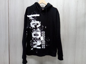 DSQUARED2 ICON SPLASH COOL パーカー FIT HOODIE SWEATSHIRT S79GU0115 ブラック XLサイズ 店舗受取可