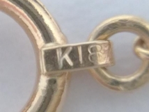 K18 デザインネックレス 約42cm 3.7g_画像5