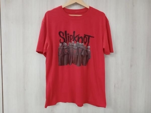 Tシャツ/ロンT SlipKnoT 2022 MADE IN UK 半袖Tシャツ スリップノット レッド サイズL 店舗受取可