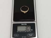 K18 Pt900 11.5号 ＃11.5 ダイヤモンド 0.1ct 総3.0g 指輪 リング_画像9