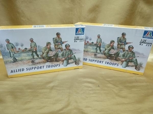 ITALERI 1:35 ALLIED SUPPORT TROOPS 兵隊 兵士 軍隊 プラモデル 2点セット