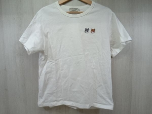 夏 MAISON KITSUNE メゾン キツネ DOUBLE FOX HEAD PATCH ダブル フォックス ヘッド パッチ 半袖 Tシャツ コットンシャツ ユニセックス M