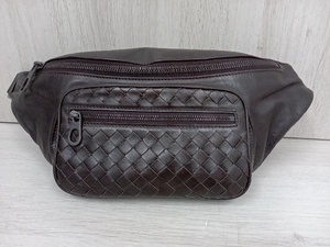 BOTTEGA VENETA ボッテガ ヴェネタ B00264 ウエストポーチ ボディバッグ ダークブラウン