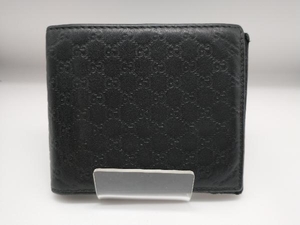 GUCCI／マイクログッチシマ 368533・2067／クリップ付き札入れ 財布 店舗受取可