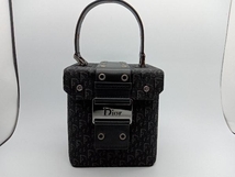 Christian Dior トロッター HE1002 バニティバッグ ハンドバッグ コンパクト ブラック ディオール_画像2