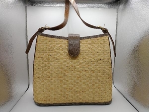  basket bag shoulder bag handbag / Brown 