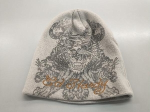 ED HARDY エドハーディー ニット帽 グレー 店舗受取可