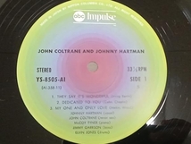 【LP】ジョン・コルトレーンとジョニー・ハートマン JOHN COLTRANE AND JOHNNY HARTMAN 甦えるコルトレーンの世界 YS8505AI_画像7