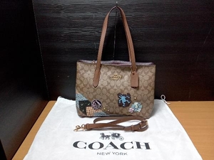 COACH コーチ キースヘリングコラボバッグ トートバッグ シグネチャー F48722