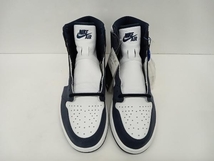 美品 NIKE ナイキ AIR JORDAN 1 HIGH OG CO.JP エアジョーダン 1ハイ OG CO.JP DC1788-100 スニーカー 27.5 ホワイト ネイビー 通年_画像2