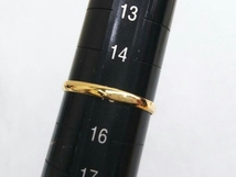K18 イエローゴールド ＃15 15号 総重量4.8g カラーストーン リング 指輪 アクセサリー_画像4