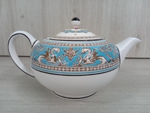 WEDGWOOD ウェッジウッド フロレンティーン ターコイズ ティーポット 茶器 イギリス_画像3