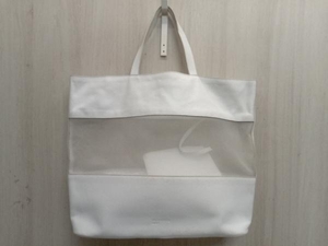 JIL SANDER NAVY ジルサンダー ネイビー トートバッグ ホワイト 白 横幅約45cm