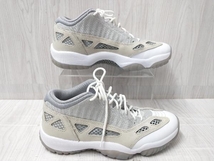 NIKE AIR JORDAN 11 RETRO LOW IE 919712-102 ナイキ エア ジョーダン 11 レトロ スニーカー 26.5cm US8.5 UK7.5 グレー × ホワイト_画像3