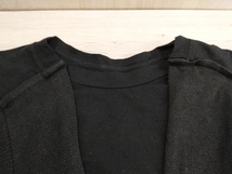 夏 Y’s ワイズ ヨウジヤマモト 半袖Tシャツ レイヤード ダメージ加工 ドッキング YW-T04-071 M 黒_画像5