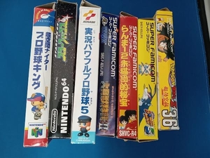  Super Famicom 4 piece . Nintendo 64 3 piece total 7 piece. game soft empty box damage equipped 