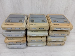  Junk operation not yet verification present condition goods Nintendo Super Famicom SHVC-001 body 12 pcs set sale 