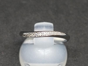 Canal 4℃ Pt900 ダイヤモンド デザインリング 11号 ウェーブライン プラチナ 指輪 カナル ヨンドシー ブランドアクセサリー 店舗受取可