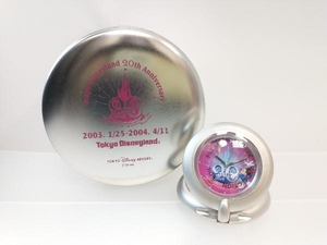 [1 иен редкий не использовался товар ] неподвижный Tokyo Disney Land 20th Anniversary настольные часы не продается TDR Tokyo Disney resort collector item 