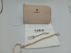 FURLA B4L001007 コインケース キーリング付 ベージュ 小銭・カード入れ フルラ 保存袋付