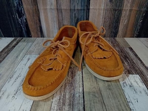 YUKETENyuke ton moccasin deck shoes leather shoes Camel 8E store receipt possible 