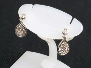 Pt900 platinum gross weight 1.4g earrings accessory 