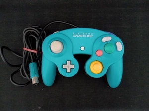  Junk [ operation not yet verification therefore ] Game Cube controller emerald blue GC ( scratch * dirt equipped )