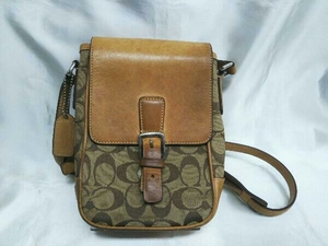 [COACH]| signature 6098 diagonal .. shoulder bag bag Coach lady's used 