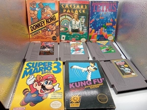ジャンク NES 海外版ファミコンソフト マリオブラザーズ 2-3 ドンキーコング スパルタンX (KUNG FU) パンチアウトなど 任天堂