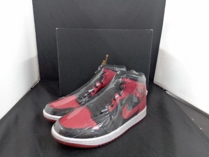 NIKE スニーカー NIKE AIR JORDAN 1 MID BRED／554724-074　ナイキ　サイズ26　レッド 店舗受取可