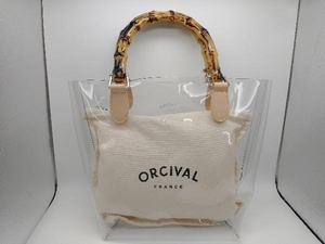 ORCIVAL オーシバル ハンドバッグ ナイロンバッグ / ベージュ・透明