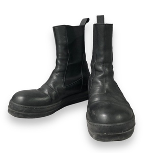 RICK OWENS LEATHER BOZO BOOTS ブーツ ブラック サイズ:42 リックオウエンス 店舗受取可