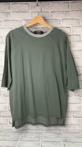 Tシャツ/ロンT モスグリーン CABANE de ZUCCa 半袖Tシャツ メンズ Mサイズ グリーン
